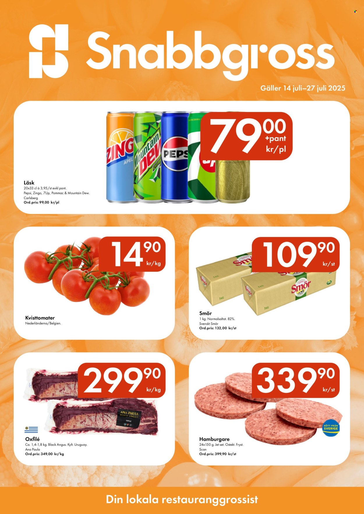 Snabbgross reklamblad - 14/7 2025 - 27/7 2025. Sida 1