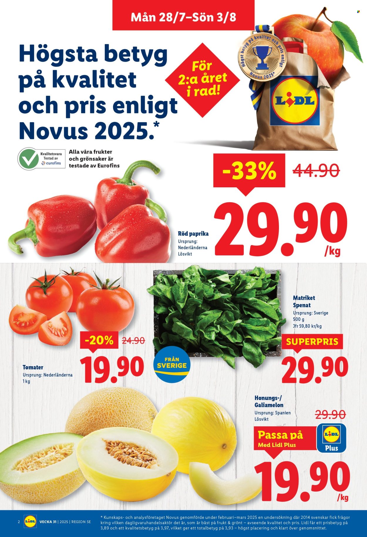 Lidl reklamblad - 28/7 2025 - 3/8 2025. Sida 2