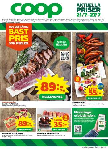 Coop reklamblad - 21/7 2025 - 27/7 2025.