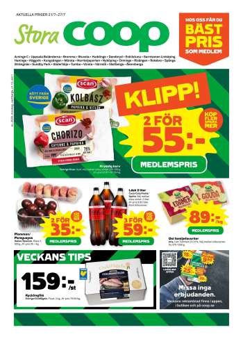 Stora Coop reklamblad - 21/7 2025 - 27/7 2025.