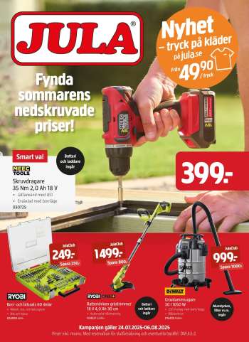 Jula reklamblad - 24/7 2025 - 6/8 2025.