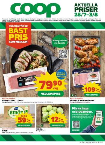 Coop reklamblad - 28/7 2025 - 3/8 2025.