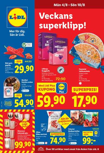 Lidl reklamblad - 4/8 2025 - 10/8 2025.