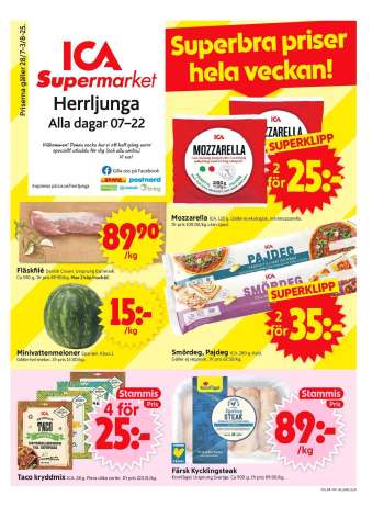ICA reklamblad - 28/7 2025 - 3/8 2025.
