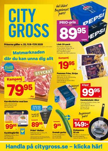 City Gross reklamblad - 11/8 2025 - 17/8 2025.