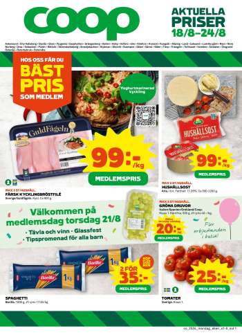 Coop reklamblad - 18/8 2025 - 24/8 2025.