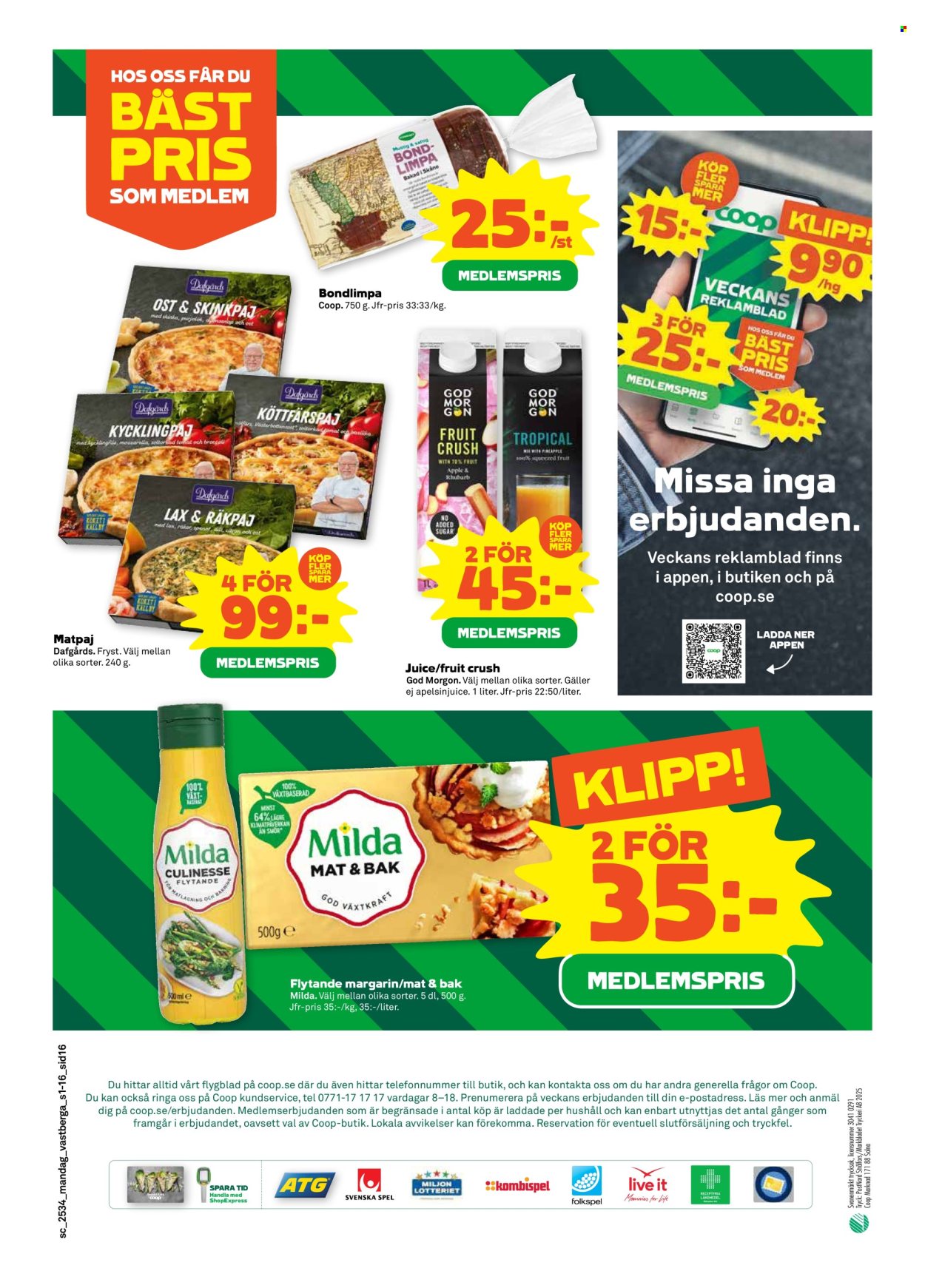 Stora Coop reklamblad - 18/8 2025 - 24/8 2025. Sida 16