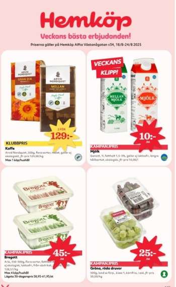 Hemköp reklamblad - 18/8 2025 - 24/8 2025.