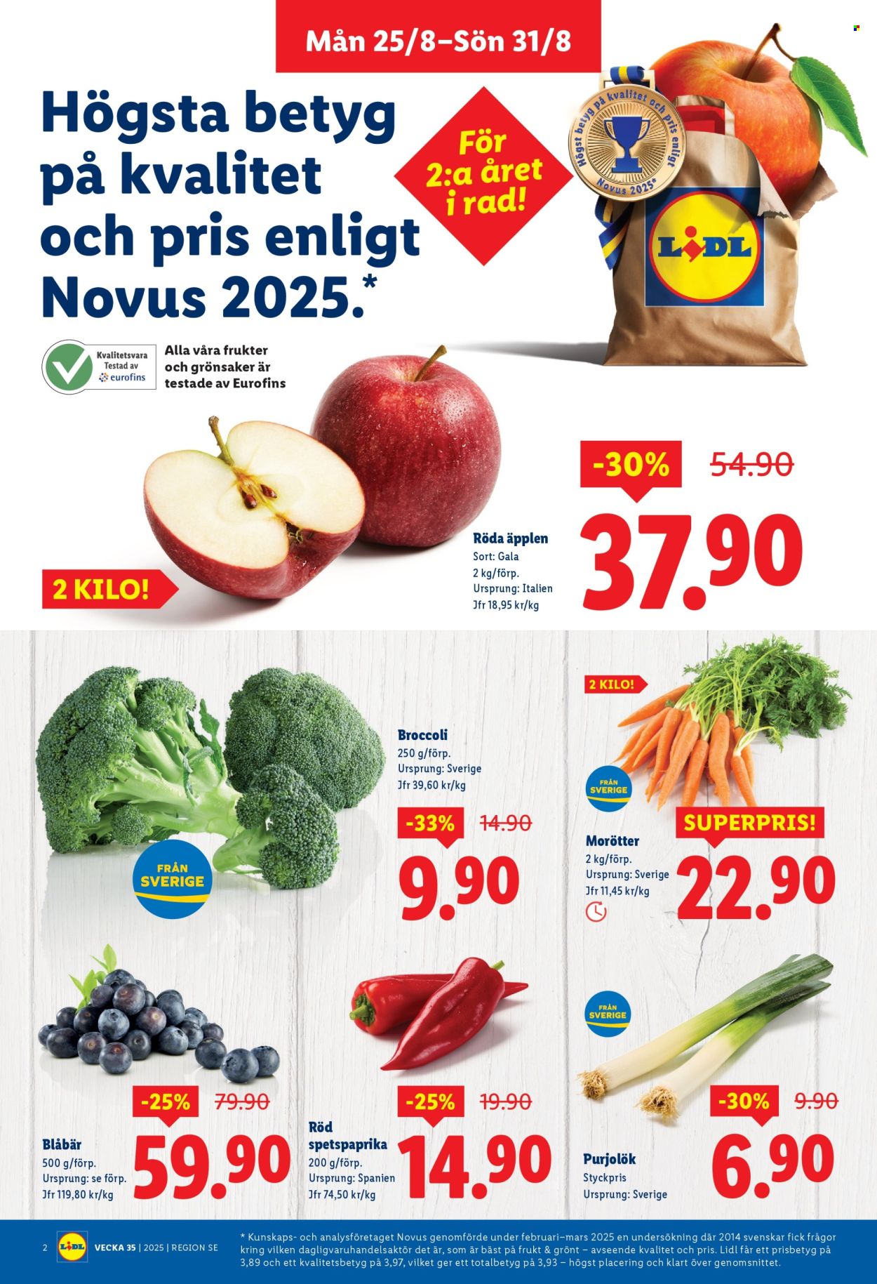 Lidl reklamblad - 25/8 2025 - 31/8 2025. Sida 2