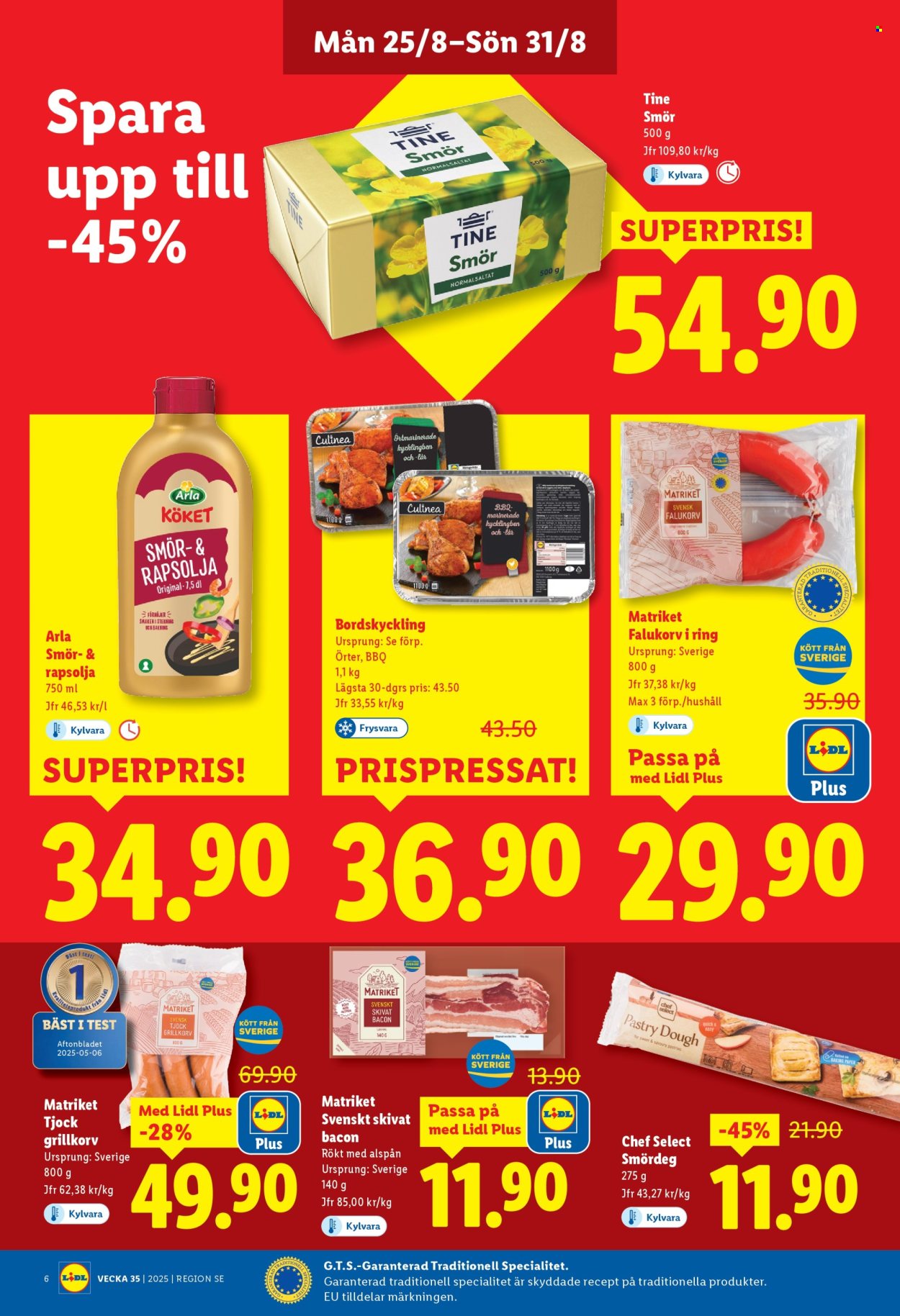 Lidl reklamblad - 25/8 2025 - 31/8 2025. Sida 6