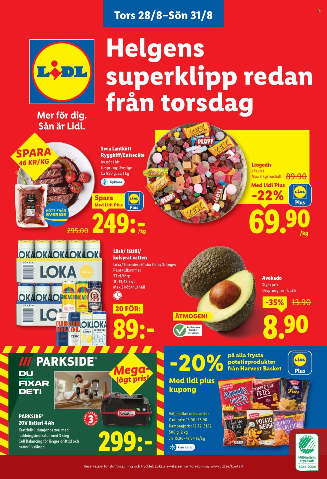 Lidl reklamblad - 25/8 2025 - 31/8 2025. Sida 28