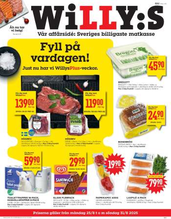 Willys reklamblad - 25/8 2025 - 31/8 2025.