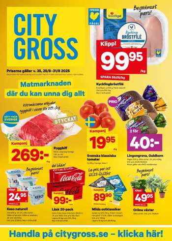 City Gross reklamblad - 25/8 2025 - 31/8 2025.