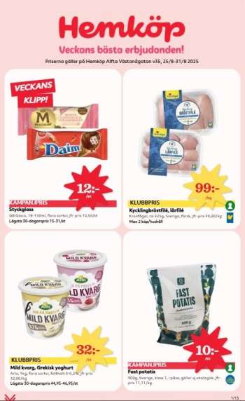 Hemköp reklamblad - 25/8 2025 - 31/8 2025.