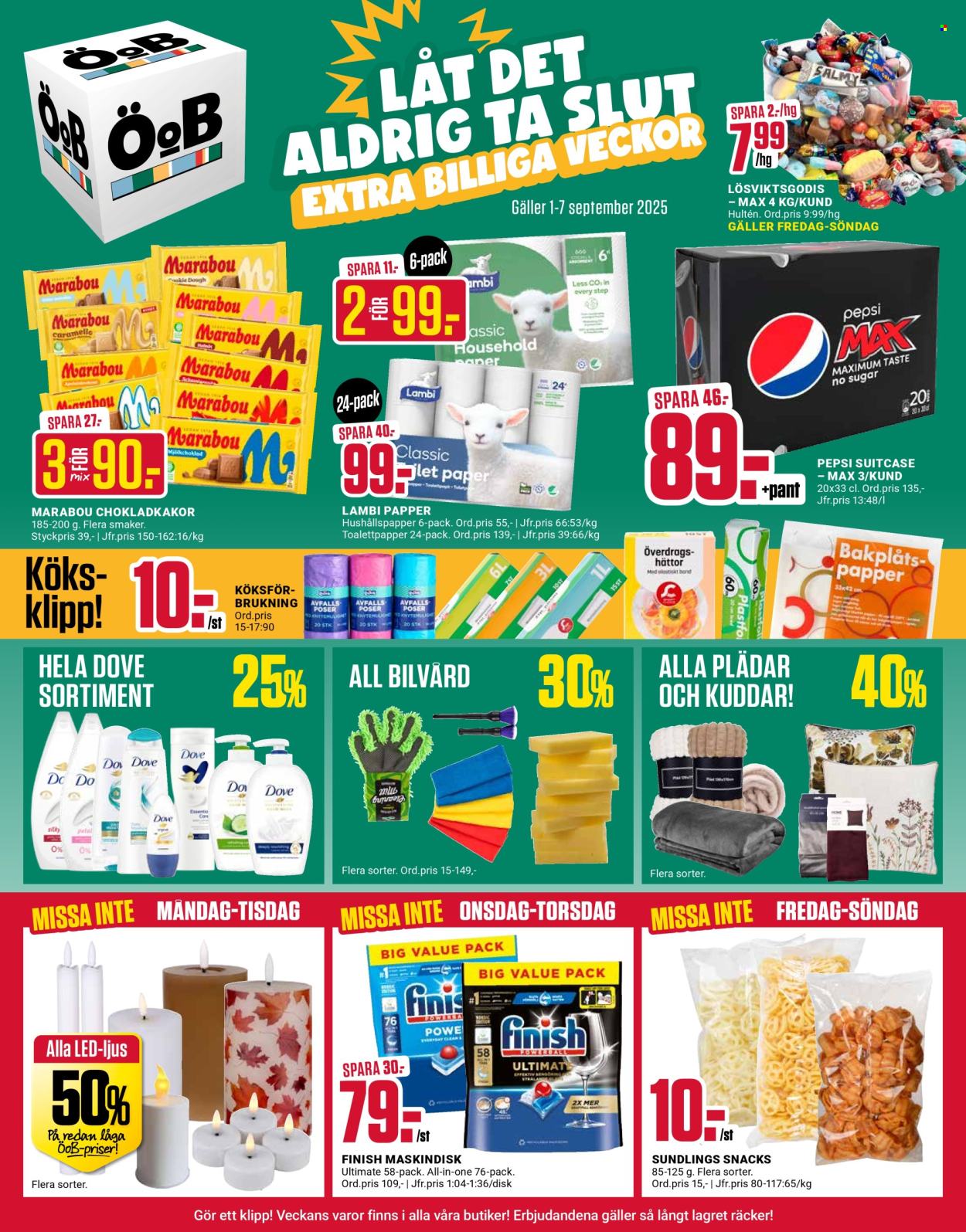 ÖoB reklamblad - 1/9 2025 - 7/9 2025. Sida 1