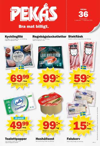 Pekås reklamblad - 1/9 2025 - 7/9 2025.