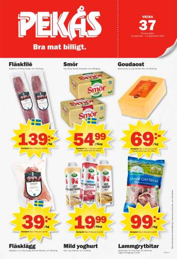 Pekås reklamblad - 8/9 2025 - 14/9 2025.