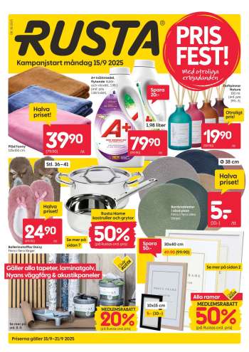 Rusta reklamblad - 15/9 2025 - 21/9 2025.