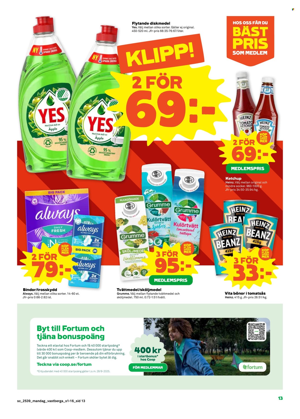 Stora Coop reklamblad - 22/9 2025 - 28/9 2025. Sida 13