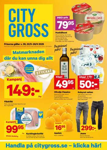 City Gross reklamblad - 22/9 2025 - 28/9 2025.