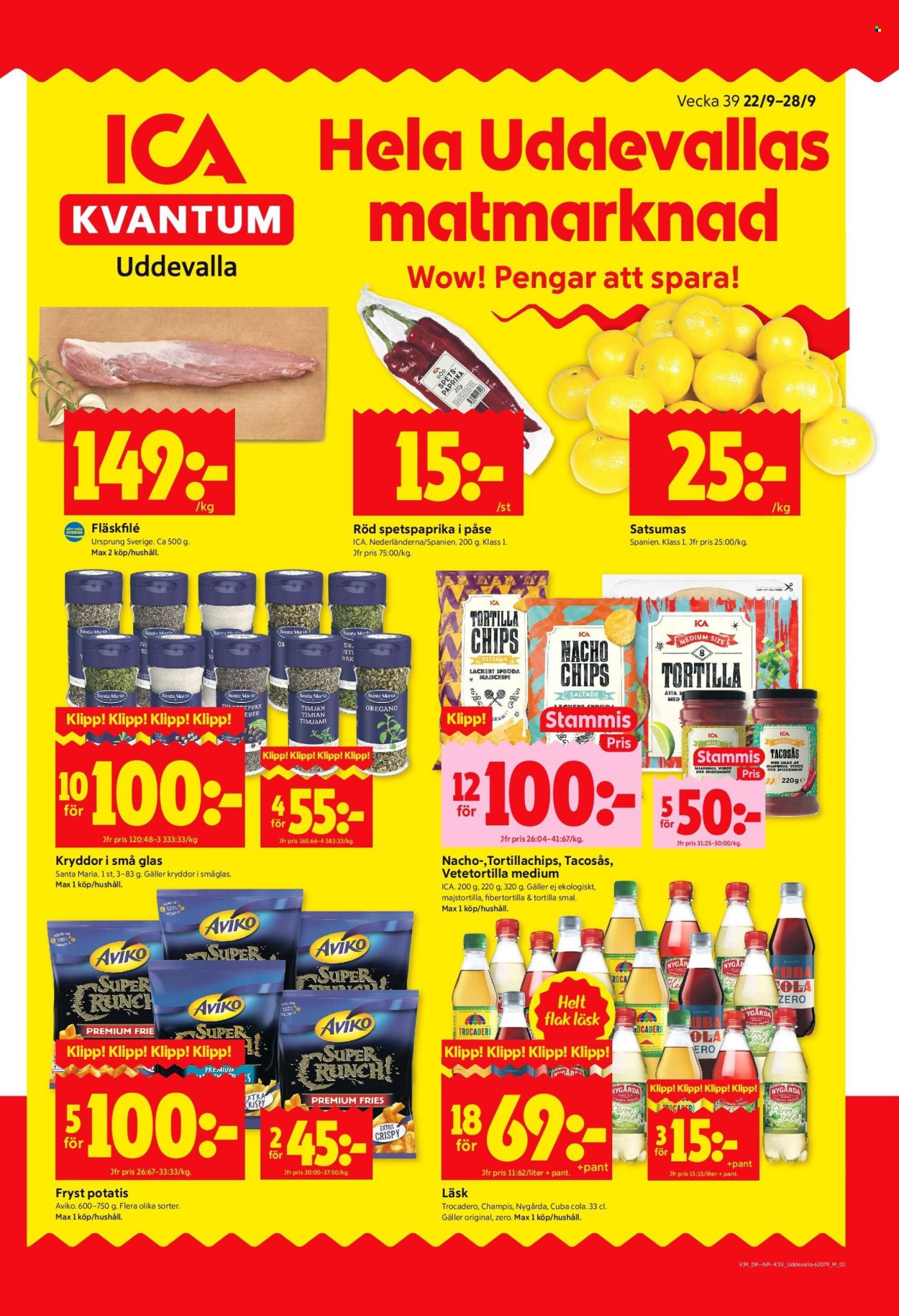 ICA reklamblad - 22/9 2025 - 28/9 2025. Sida 1