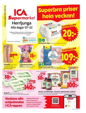 ICA reklamblad - 22/9 2025 - 28/9 2025.