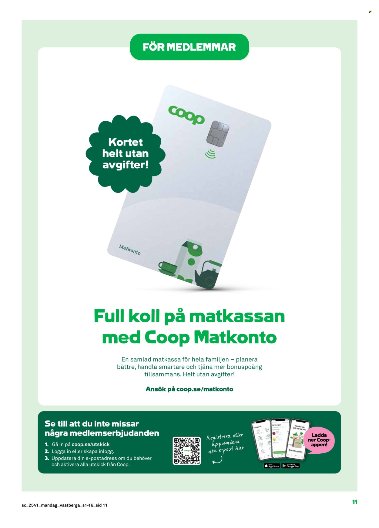 Stora Coop reklamblad - 6/10 2025 - 12/10 2025. Sida 11