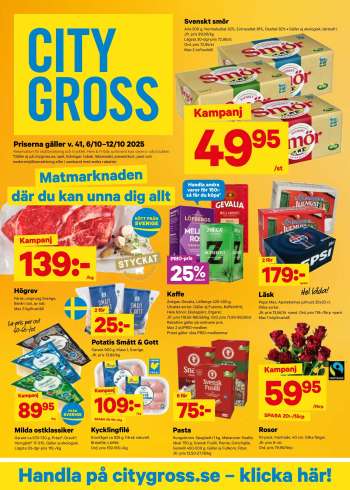 City Gross reklamblad - 6/10 2025 - 12/10 2025.