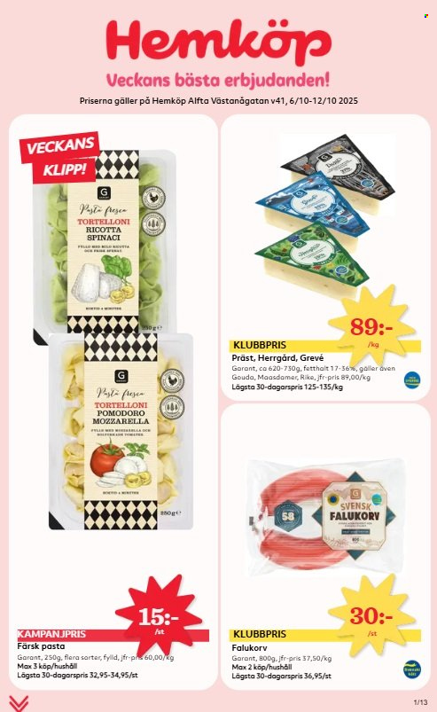 Hemköp reklamblad - 6/10 2025 - 12/10 2025. Sida 1