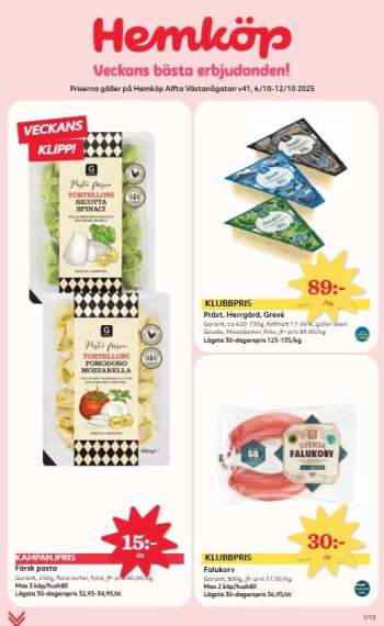 Hemköp reklamblad - 6/10 2025 - 12/10 2025.