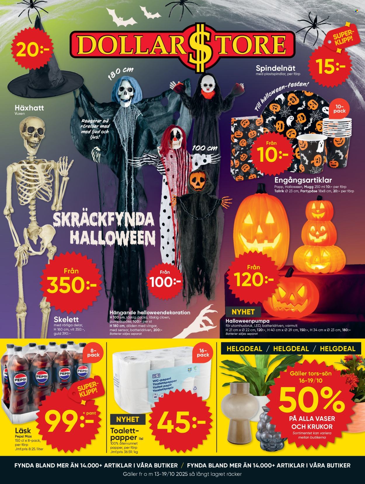 DollarStore reklamblad - 13/10 2025 - 19/10 2025. Sida 1