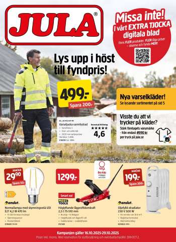 Jula reklamblad - 16/10 2025 - 29/10 2025.