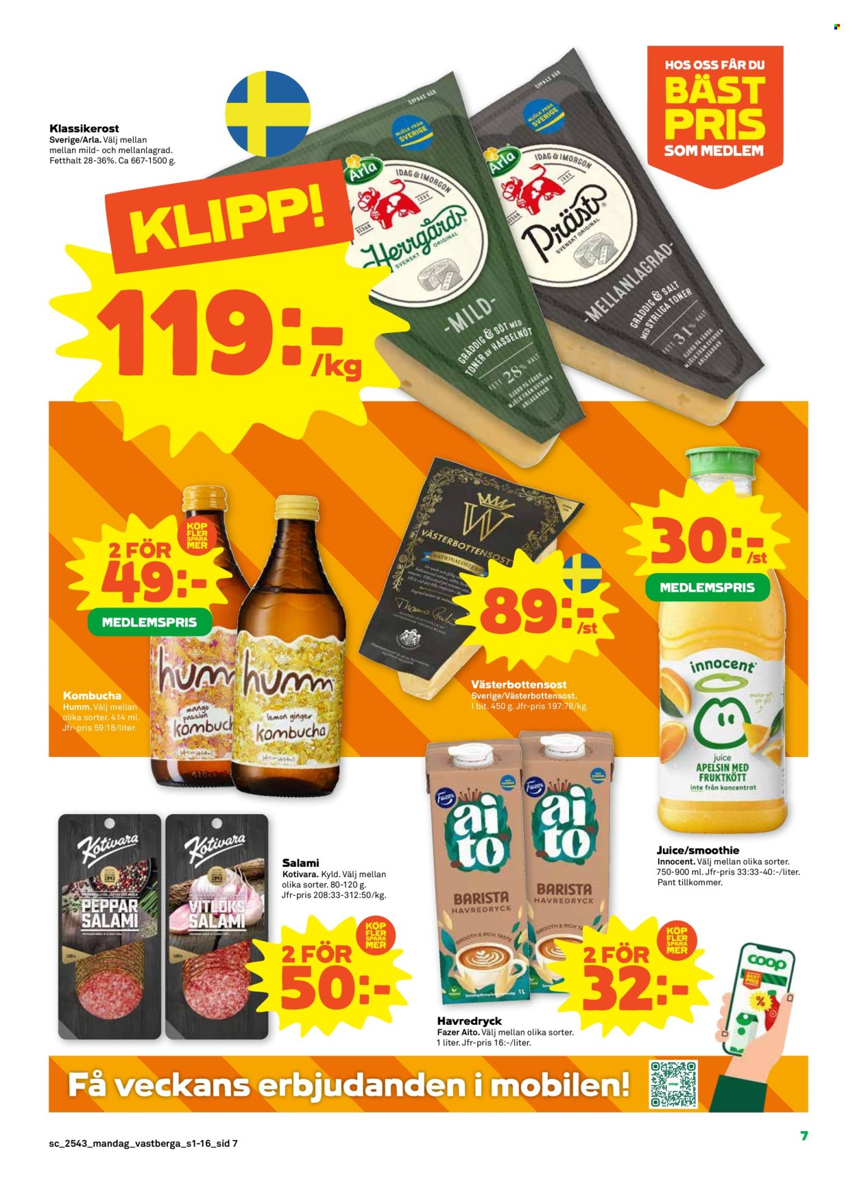Stora Coop reklamblad - 20/10 2025 - 26/10 2025. Sida 7