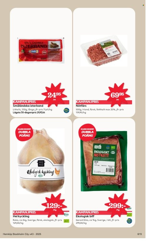 Hemköp reklamblad - 20/10 2025 - 26/10 2025. Sida 6