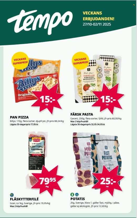 Tempo reklamblad - 27/10 2025 - 2/11 2025. Sida 1