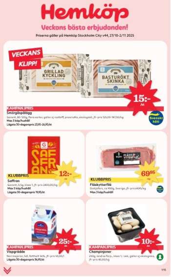 Hemköp reklamblad - 27/10 2025 - 2/11 2025.