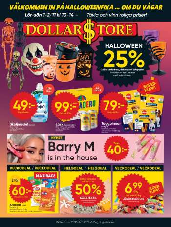 DollarStore reklamblad - 27/10 2025 - 2/11 2025.