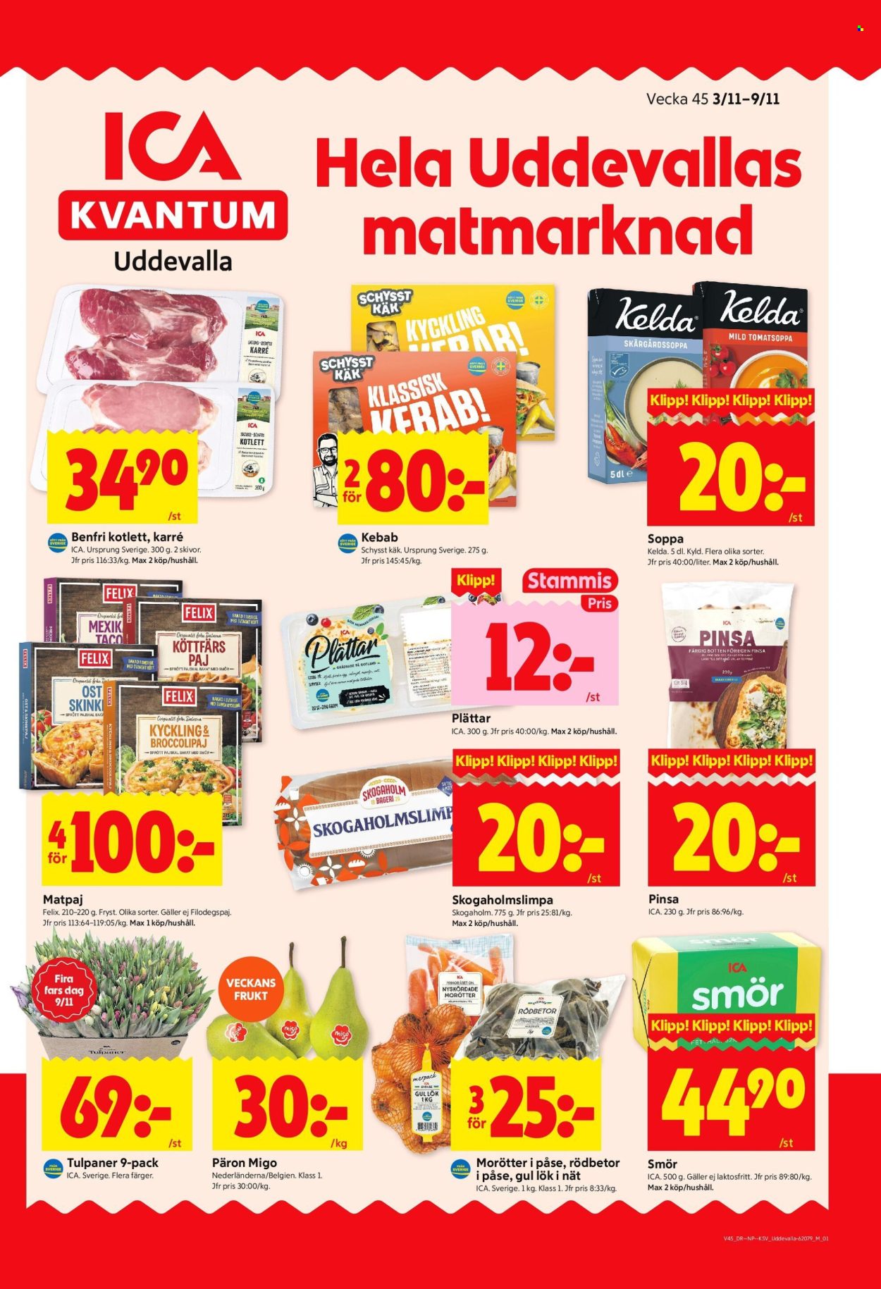 ICA reklamblad - 3/11 2025 - 9/11 2025. Sida 1