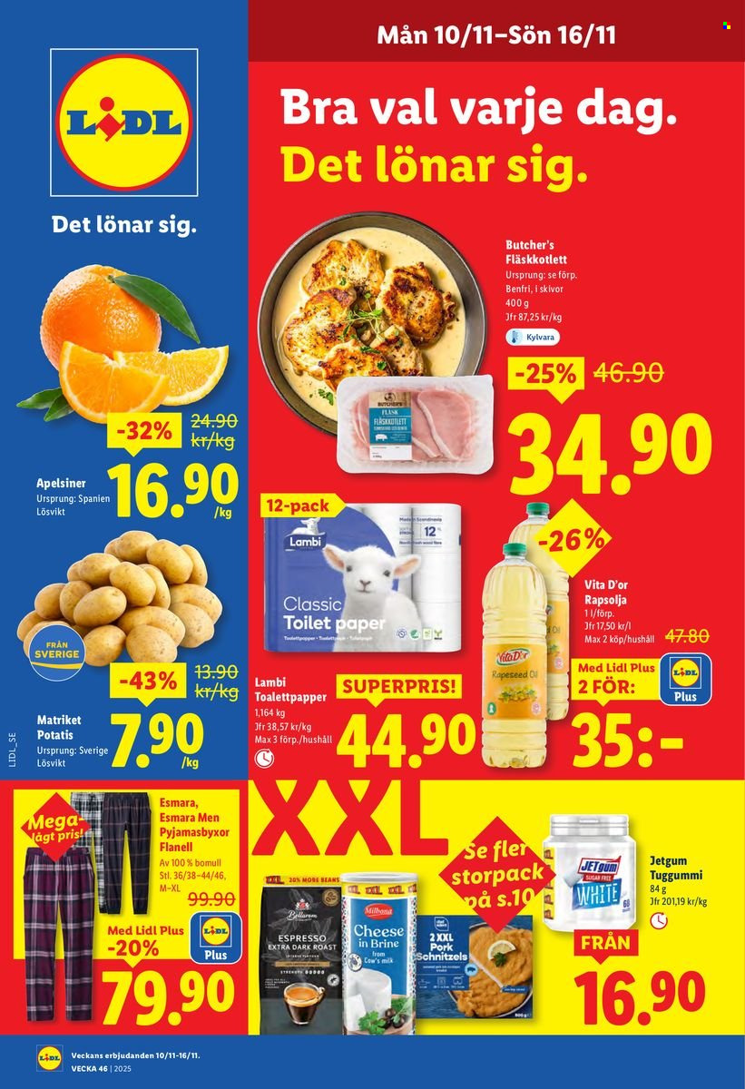 Lidl reklamblad - 10/11 2025 - 16/11 2025. Sida 1