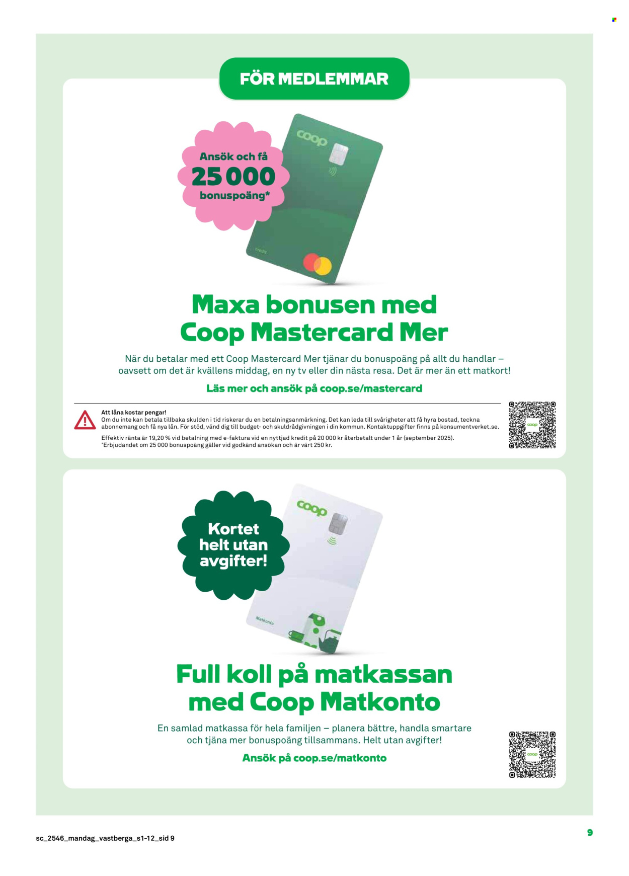 Stora Coop reklamblad - 10/11 2025 - 16/11 2025. Sida 9
