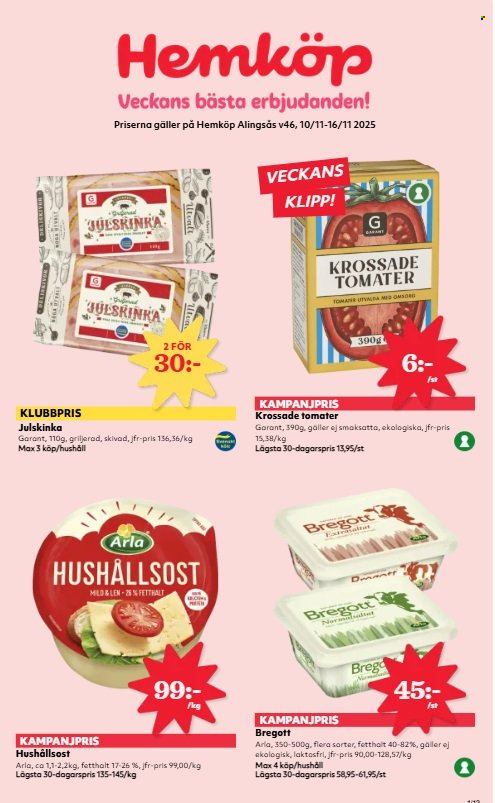 Hemköp reklamblad - 10/11 2025 - 16/11 2025. Sida 1