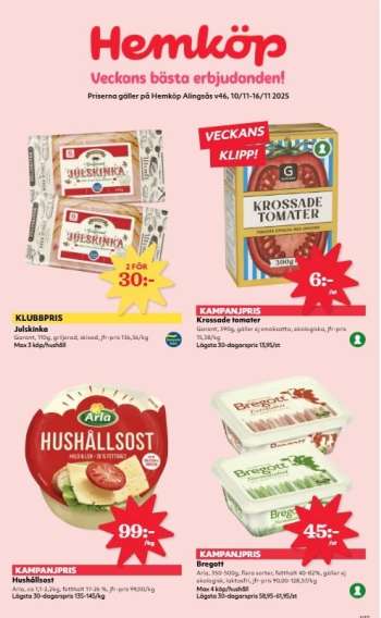 Hemköp reklamblad - 10/11 2025 - 16/11 2025.