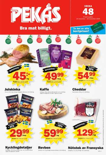 Pekås reklamblad - 24/11 2025 - 30/11 2025.