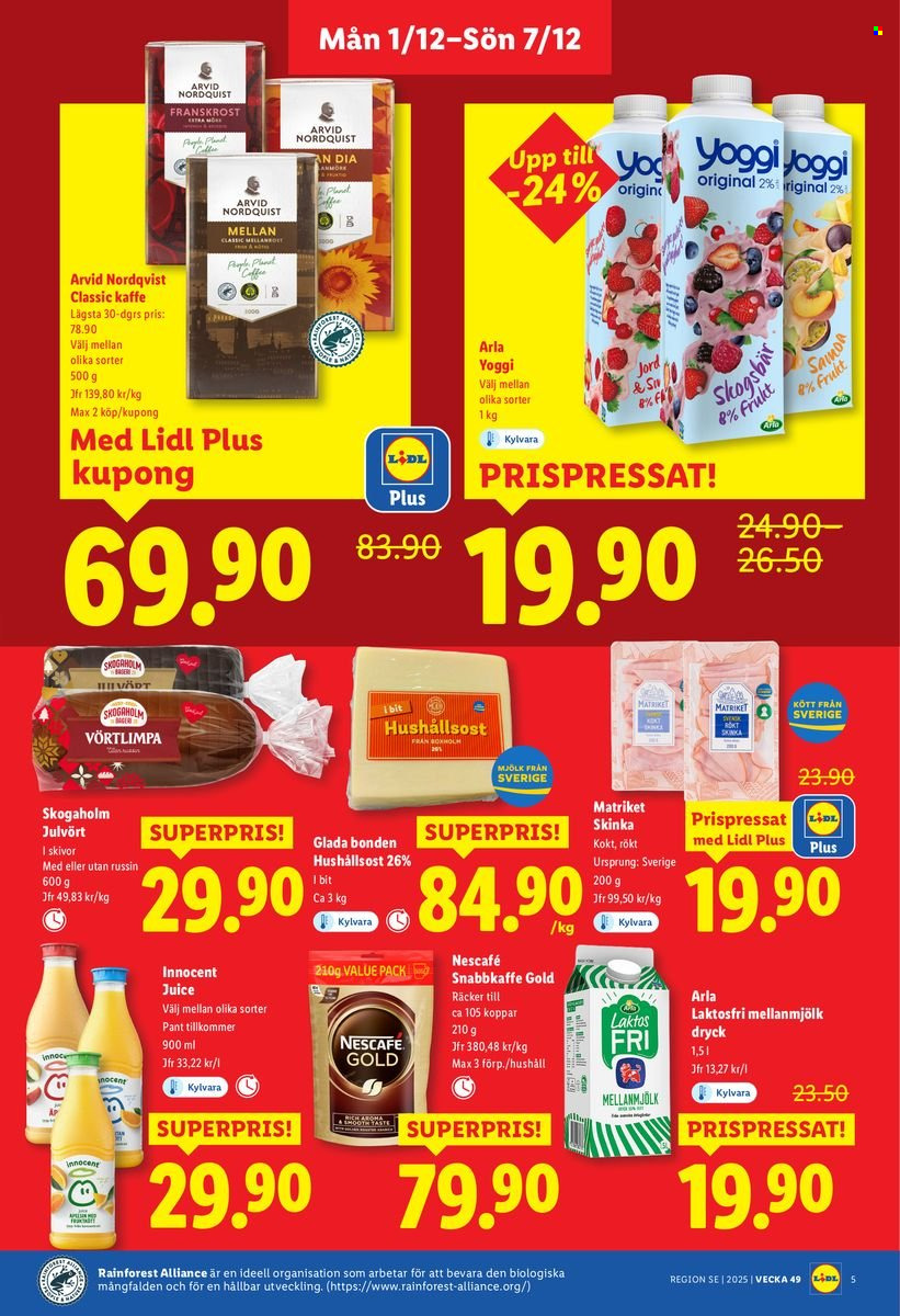 Lidl reklamblad - 1/12 2025 - 7/12 2025. Sida 5