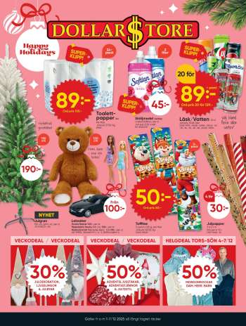 DollarStore reklamblad - 1/12 2025 - 7/12 2025.