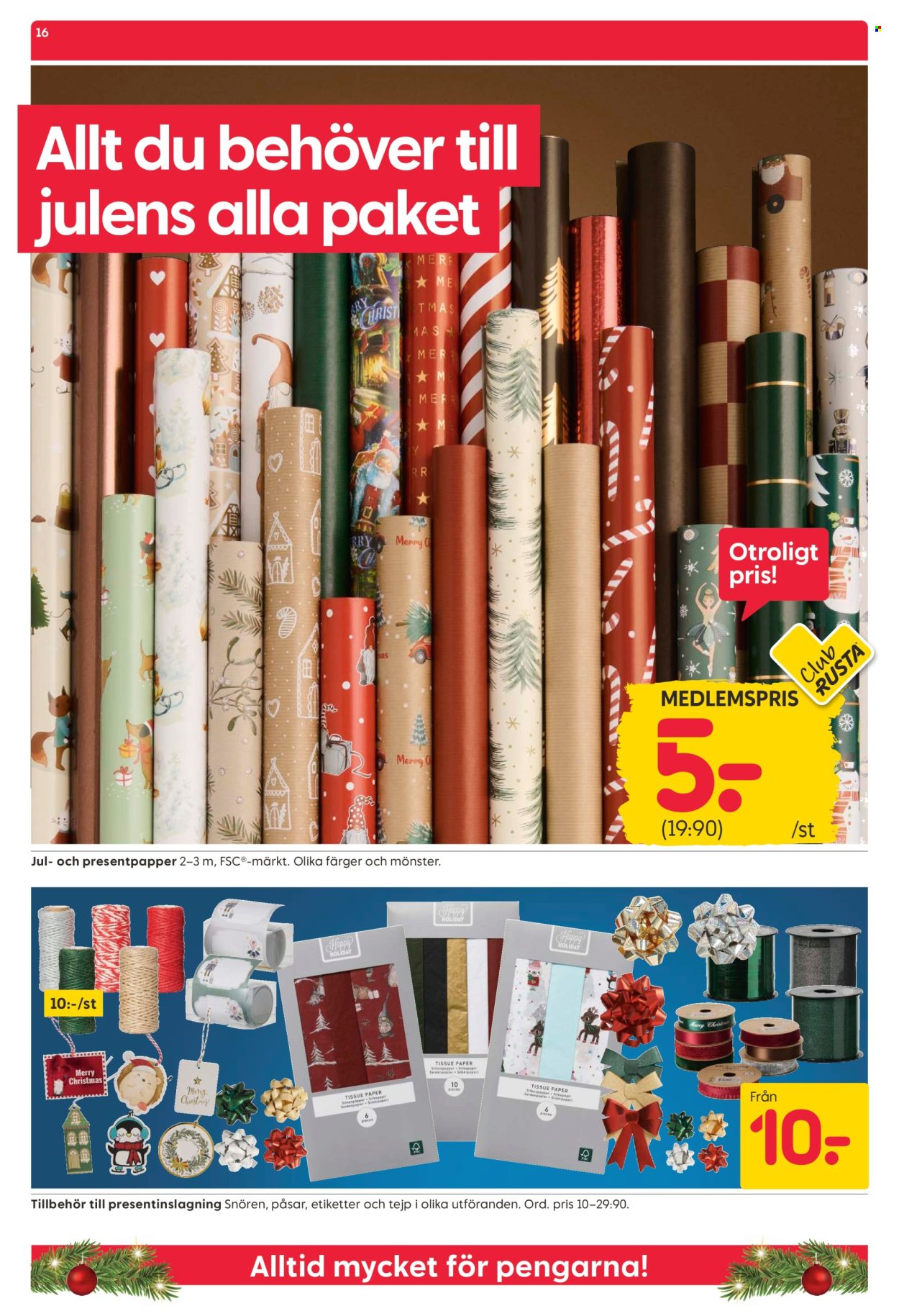 Rusta reklamblad - 8/12 2025 - 14/12 2025. Sida 16