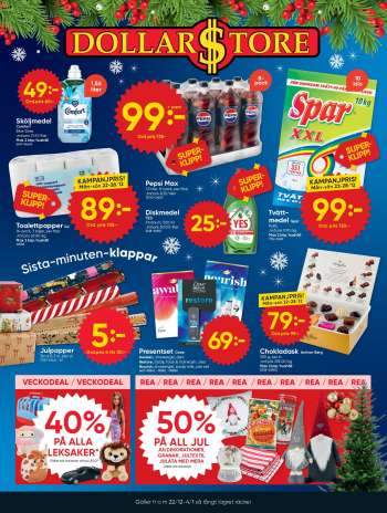 DollarStore reklamblad - 22/12 2025 - 4/1 2026.