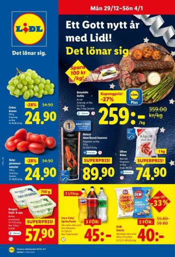 Lidl reklamblad - 29/12 2025 - 4/1 2026.