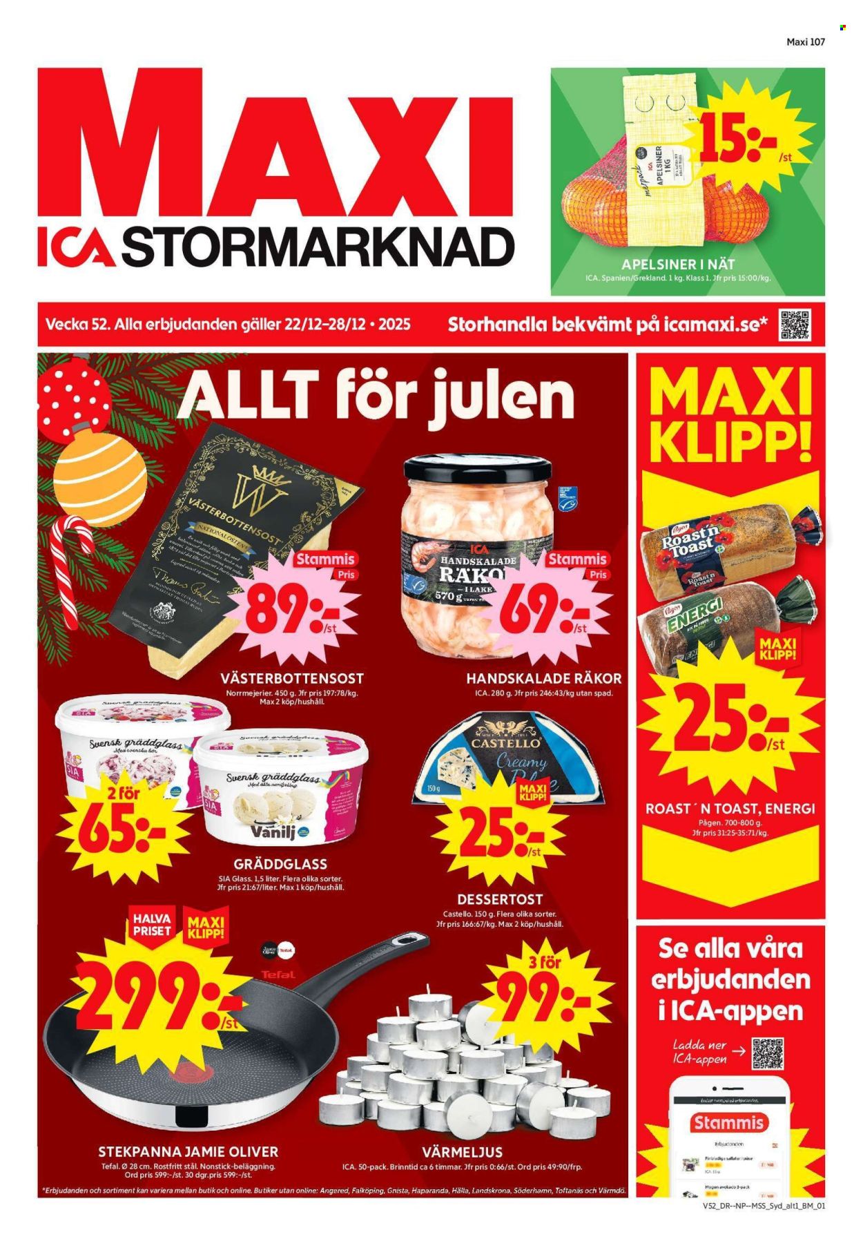ICA reklamblad - 22/12 2025 - 28/12 2025. Sida 1