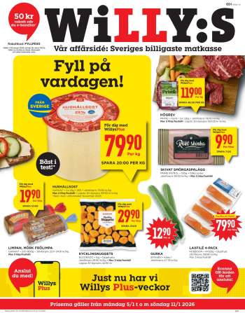 Willys reklamblad - 5/1 2026 - 11/1 2026.